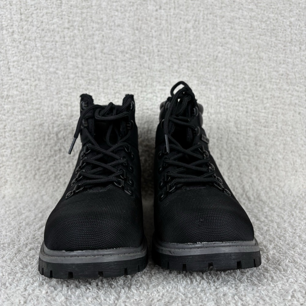 Lugz Boots Womens 6.5 Black Grotto Lace‎ Up Casual Chunky Thick Sole - Picture 8 of 14